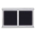 United Visual Products Single Door Indoor Enclosed Easy Tack Bo UV300EZ-MARBLE-SATIN